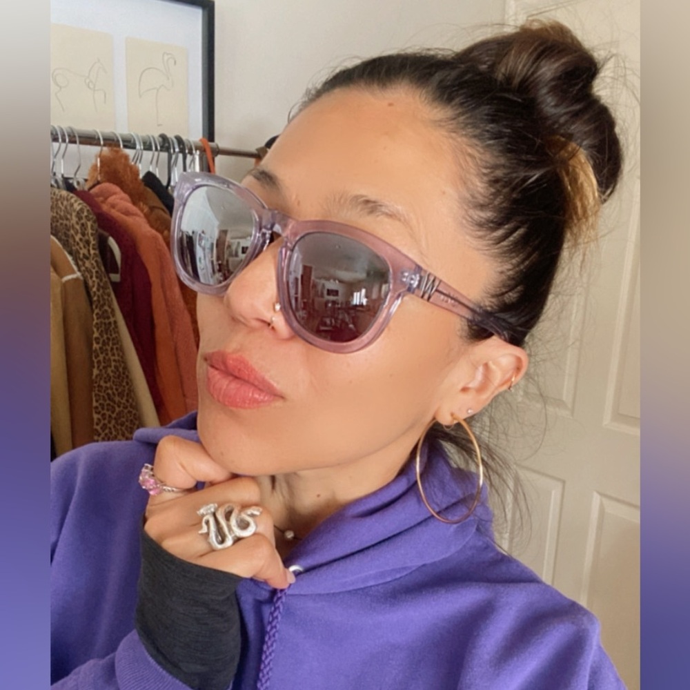 WildFox Purple Transparent Sunglasses